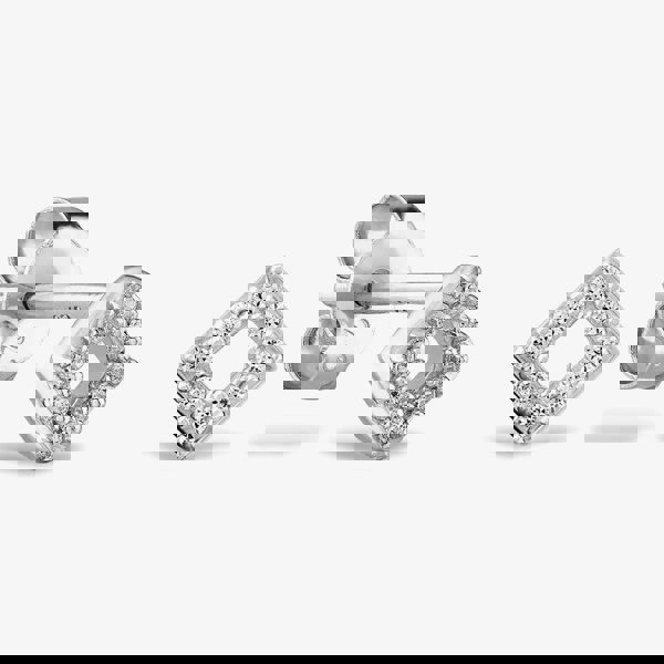 Rosa Lea Pave Square Stud Earrings AM-2THB009104