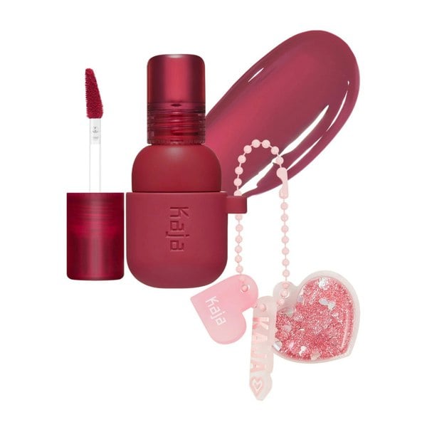 KAJA Jelly Charm Lip Tint & Blush With Keychain #Squeeze Guava