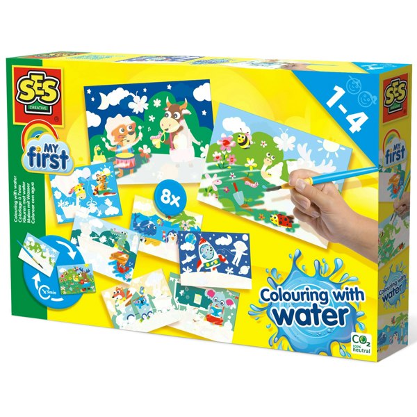 SES Creative Colouring with water - Hidden animals mega set