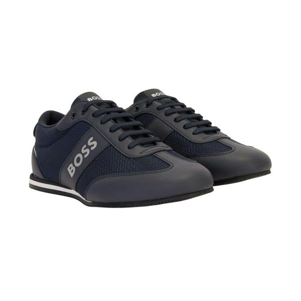 Boss Mens Rusham Trainers - Navy - 