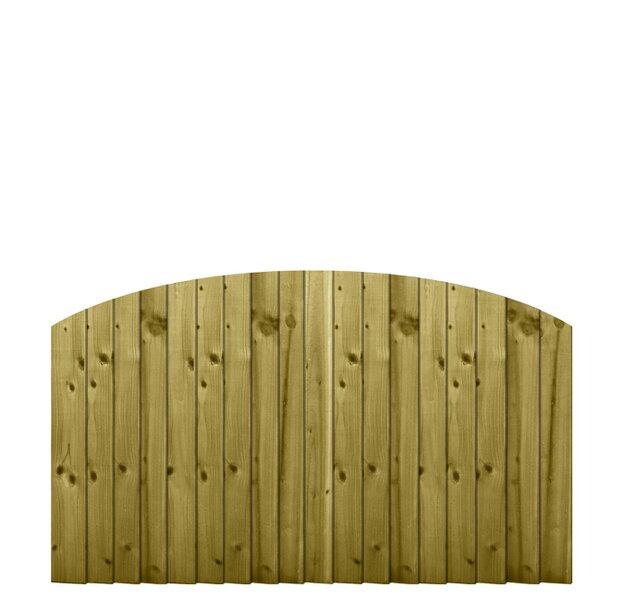 Premier Garden Supplies Dome Top Feather Edge Semi-Braced Fence Panel - Wood - Pressure Treated (Tanalised)