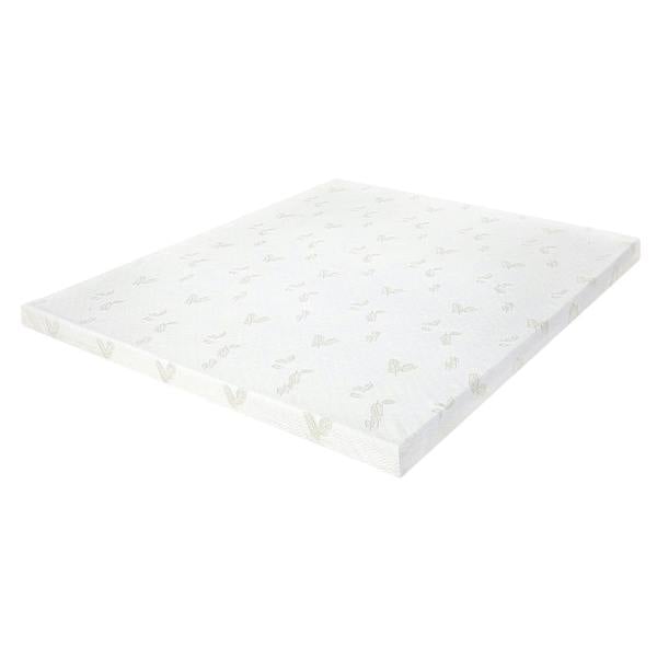 Lavio Mattress Topper Memory Foam Super King Dual Layer Pressure Relief Washable