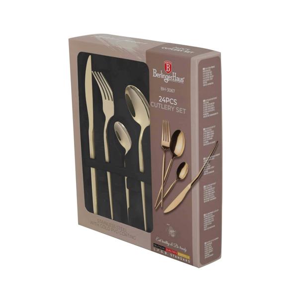 Berlinger Haus 24 Piece Cutlery Set Mirror Champagne BH3067