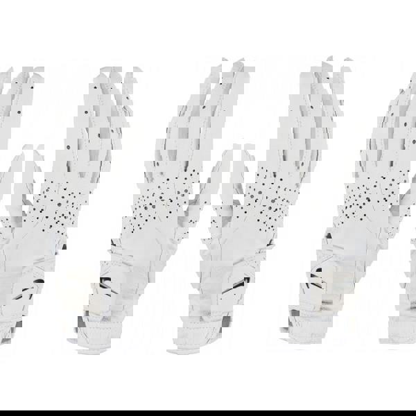 Nike Womens/Ladies Tour Classic III Leather 2020 Right Hand Golf Glove - White/Black - 