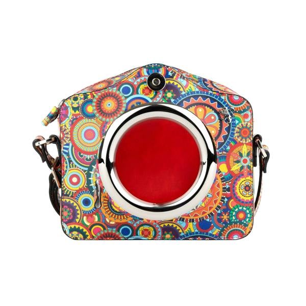 Embassy London Snapshot - Signature Print - Camera shaped cross-body bag in Signature Print pattern leather