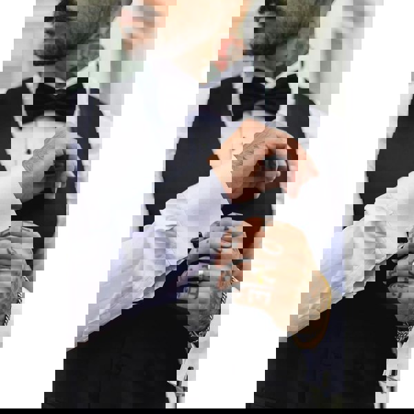 TruClothing Men's Black Satin Double Breasted Waistcoat Black Tie Dinner Vest