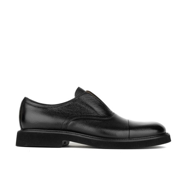 Embassy London Dunlee - Black - Men's leather slip-on loafer