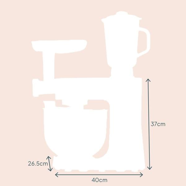 Cooks Professional Multi Function 8L Digital Stand Mixer | Black / Rose Gold