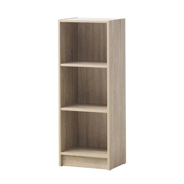 Timber Art Design 3 Tier Medium Narrow Bookcase Shelving Unit Living Room Office Bedroom