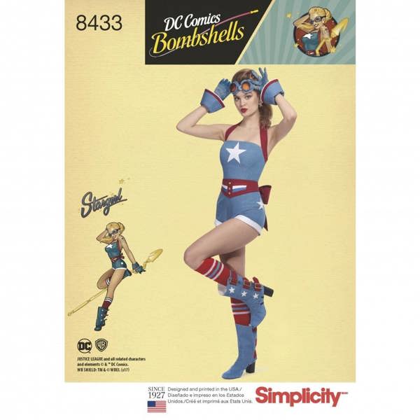 Simplicity Sewing Pattern 8433, Costumes for Women, U5 (16-18-20-22-24) - Intermediate
