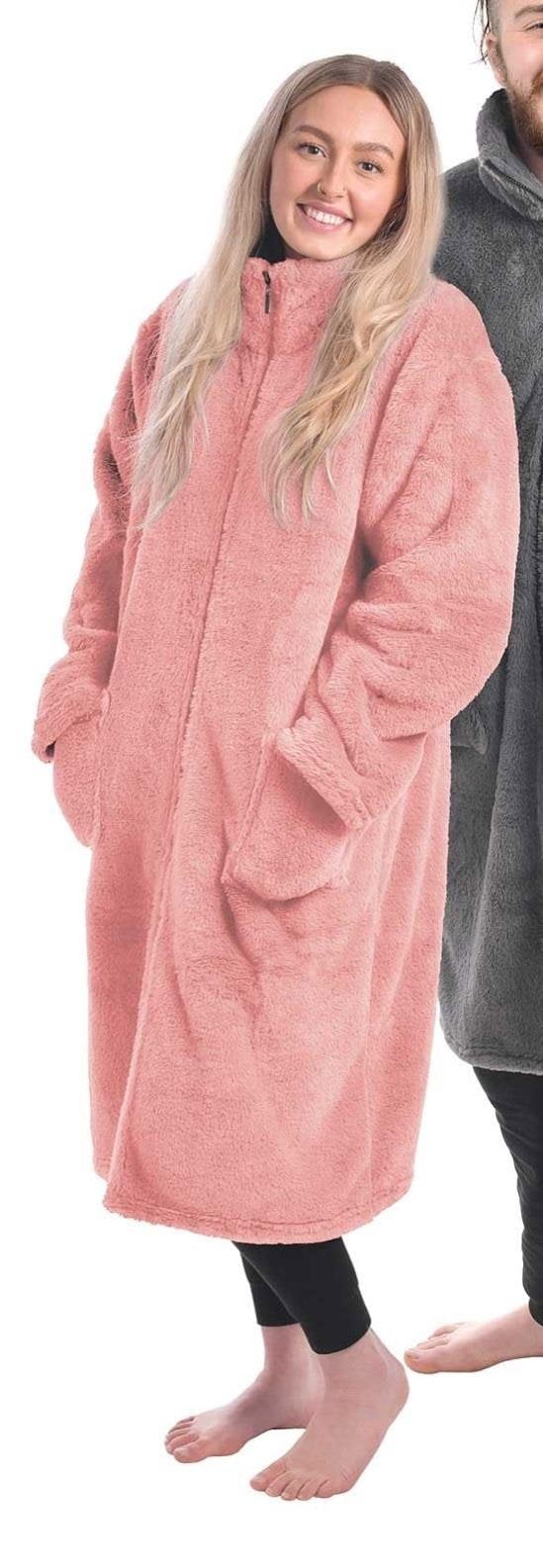 HomeSpace Direct Eskimo Dressing Gown House Coat Pink