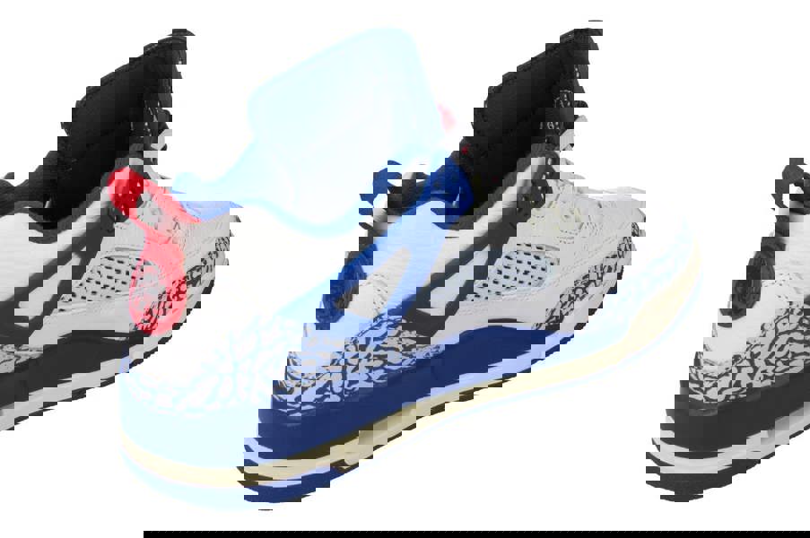 Nike Air Jordan Spizike Low Mens Basketball Trainers Im2176  133 - Sail Storm Blue Varsity Red 133 - Photo 2