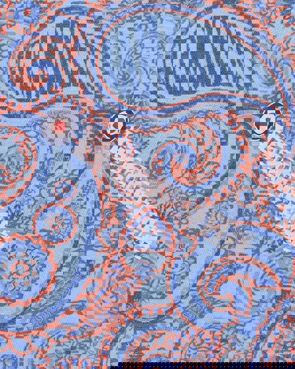 Lambretta Mens All Over Paisley Branded Retro Casual T-Shirt