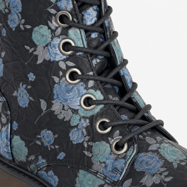 Cipriata ANNETTA Floral Ankle Boots   in  Blue