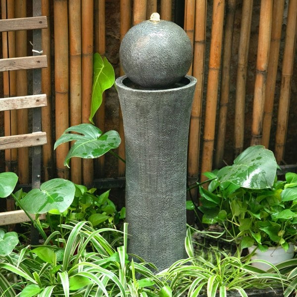 Modern Cylindrical Water Polo Fountain Backyard Decorated Fountain Fountains & Waterfalls Living and Home