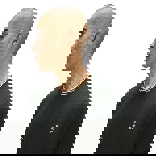 Fred Perry Twin Tipped T-Shirt Night Green/Snow White