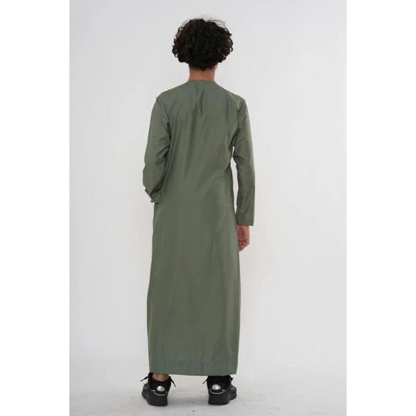TT-008 - Boy's Emirati Omani Tassel Thobe - Olive - Thobez - 7