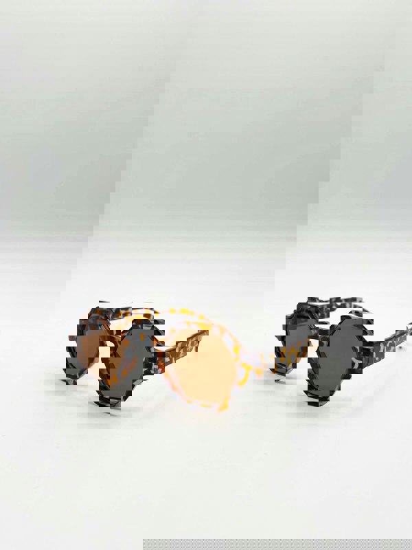 SVNX Round Hexagon Sunglasses in Tortoiseshell