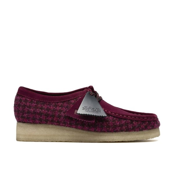 Clarks Originals Wallabee Harris Tweed Women's Purple Shoes