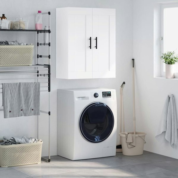Berkfield Wall Mounted Cabinet White 69.5x34x90 cm Engineered Wood
