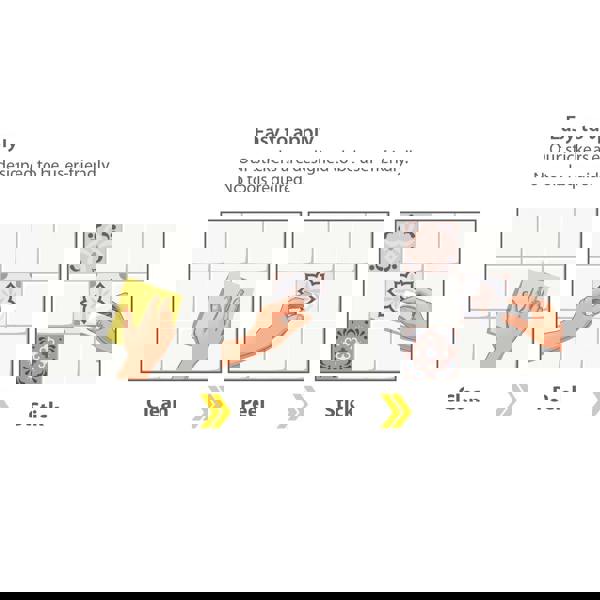 WT1562 - Menara Pink and Grey Cement Moroccan Wall Tile Sticker Set - 15 cm x 15 cm - 24 pcs