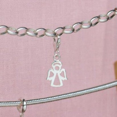 Sterling Silver Angel Charm - MYLEE London