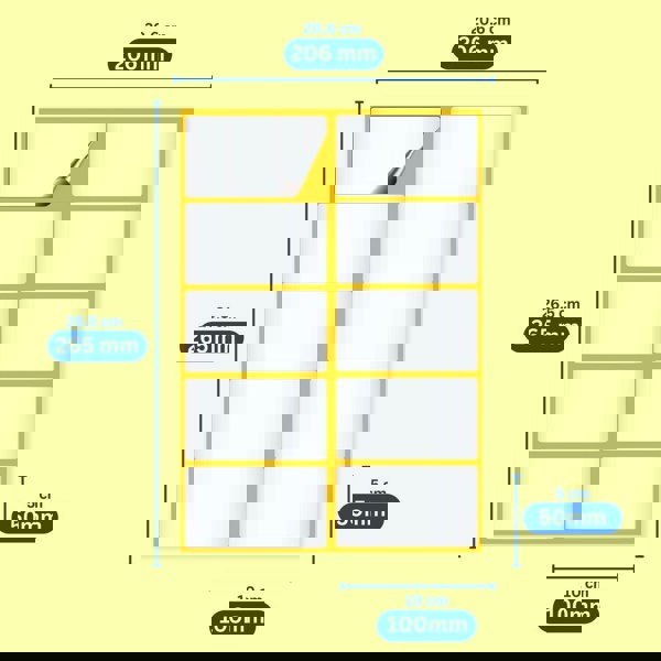 drawlish 100 labels dimensions