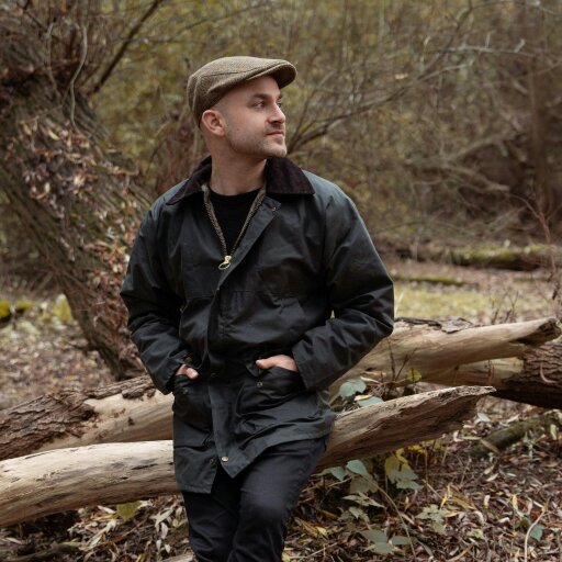 Heather Hats & Accessories Genuine Harris Tweed Wool Flat Cap, Satin Lining, Outdoor Wear, Harvest Olive