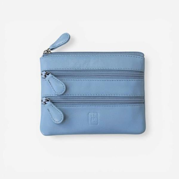 PRIMEHIDE Small 3 Zipper Coin Purse