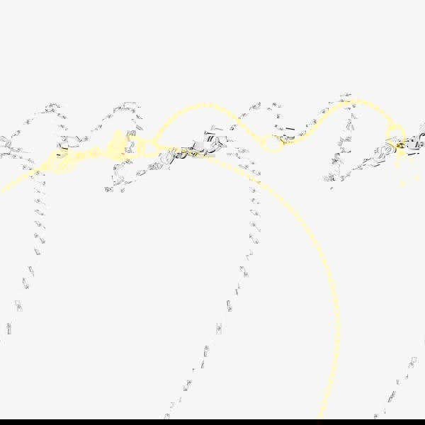 Swarovski Dextera White Interlocking Loop Gold Tone Plated Necklace 5668820