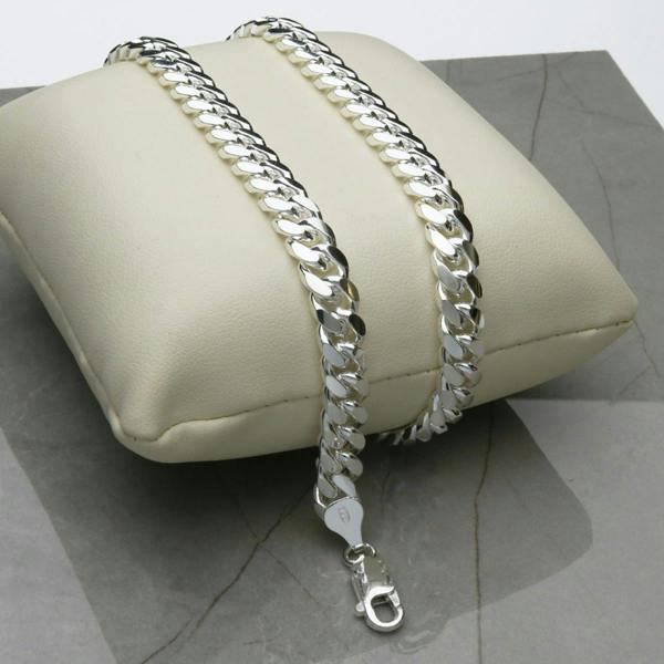 Sterling Silver 6.5mm Cuban Gents Chain - Love Silver Jewellery