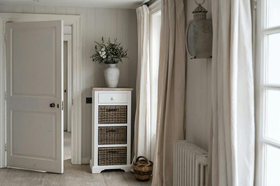 Statement Furniture Florence Tallboy with Drawer and 3 Storage Baskets