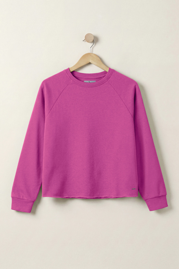 ENORSIA Raw Edge Sweatshirt