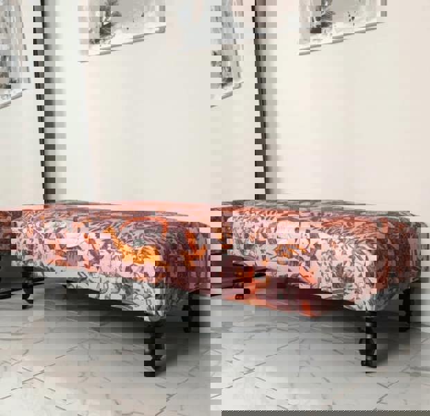 Printed multicolour Fabric Bespoke Footstool - ISTOOLS