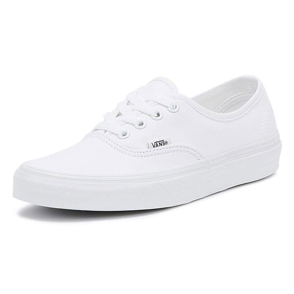 Vans White Canvas Authentic Mens Trainers