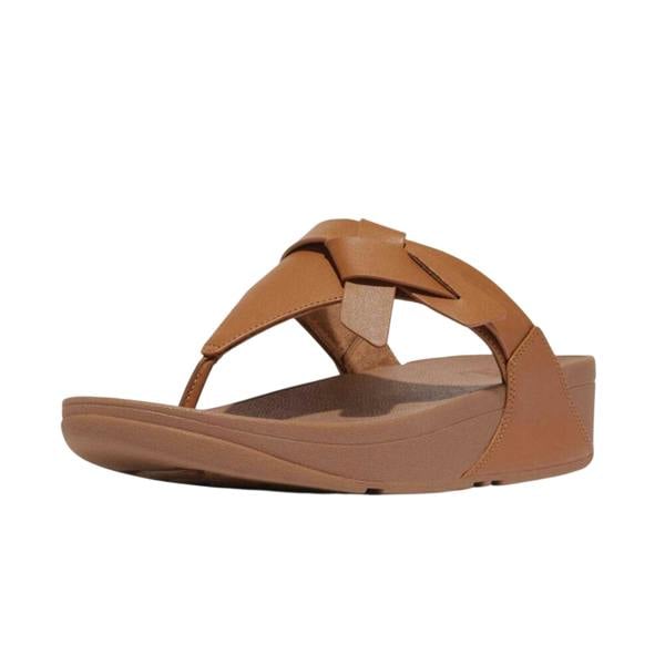 Fit Flop Womens/Ladies Lulu Knotted Leather Sandals - Beige - 