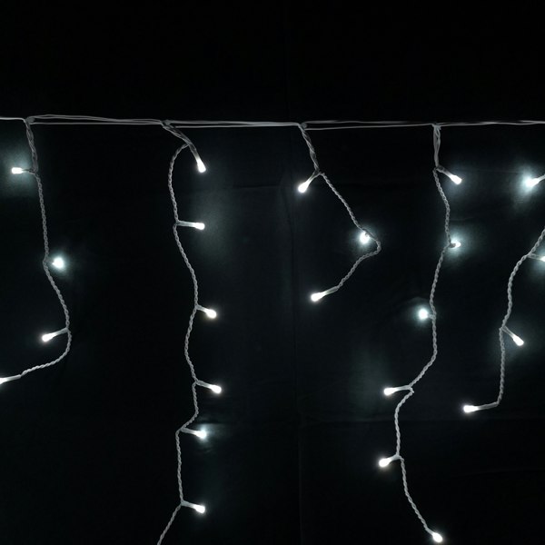 Samuel Alexander 460 LED 11.5m Premier Christmas Outdoor 8 Function Icicle Lights Cool White