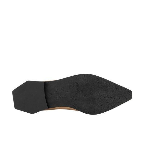 Embassy London Sloan - Cream - Women's Leather Oxford with Snakeskin toe