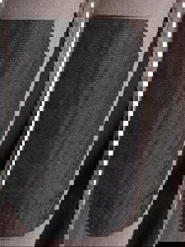 JCB Zip Thru Mens Trade Work Sweat Shirt Full Zip Hoodie, close-up of the black padded sleeve pocket with textured fabric detailing.