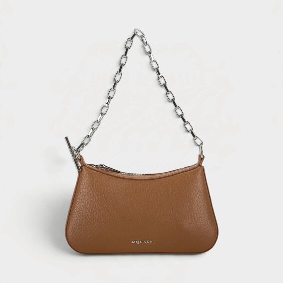 Alexander McQueen T-Bar Mini Handbag Pecan Brown