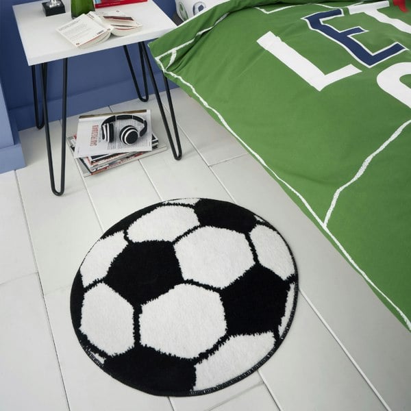 Catherine Lansfield It's A Goal Football Shaped Rug