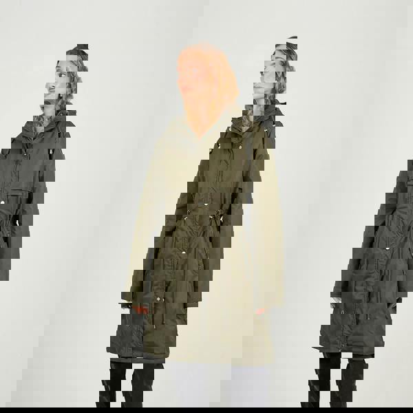 Brave Soul Khaki Shower Resistant Padded Parka Jacket - Khaki Image 4