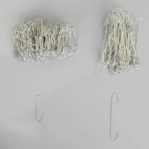 300Pcs Silver Tree Decoration Hooks for Hanging Ornaments Securely image 7