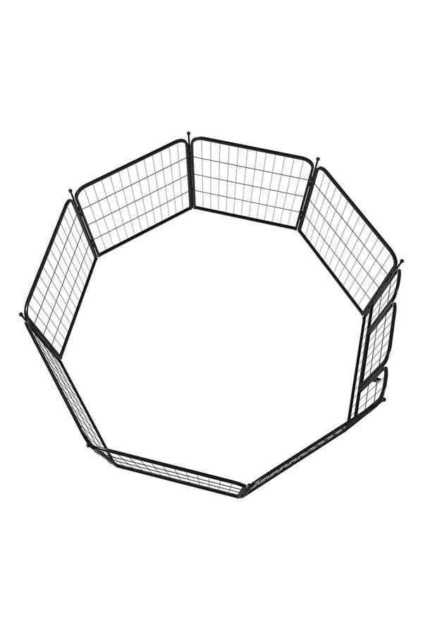 Living and Home 8 Panels Metal Pet Playpen with a Door