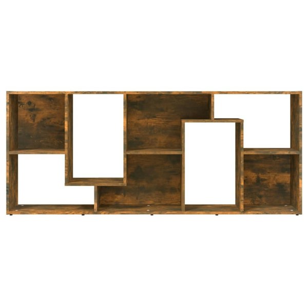 Berkfield Book Cabinet Smoked Oak 67x24x161 cm Engineered Wood