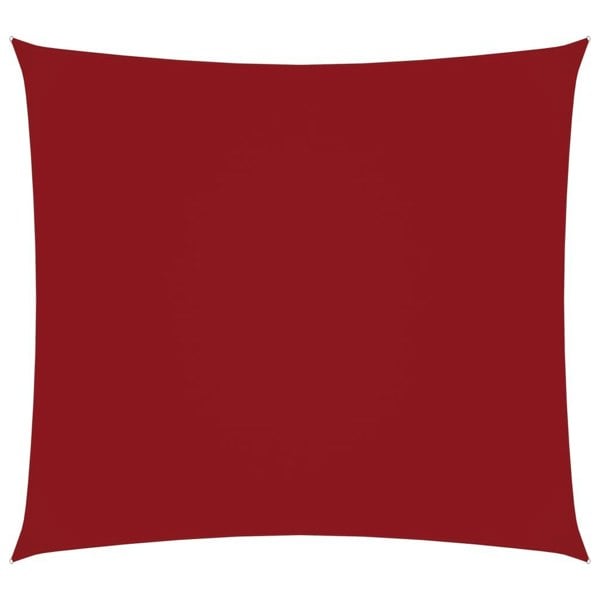 Berkfield Sunshade Sail Oxford Fabric Square 3.6x3.6 m Red