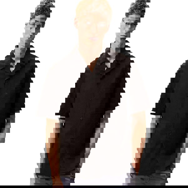 Calvin Klein Classic Short Sleeve Beach Shirt Black