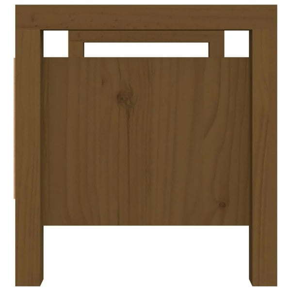 Berkfield Hall Bench Honey Brown 80x40x43 cm Solid Wood Pine
