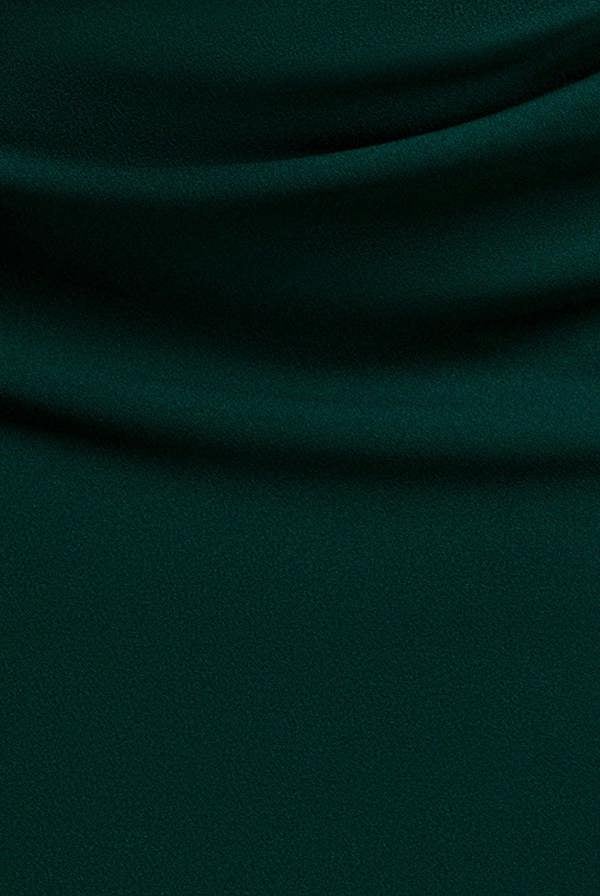 Off The Shoulder Maxi Dress With Split - Emerald Green DR1878