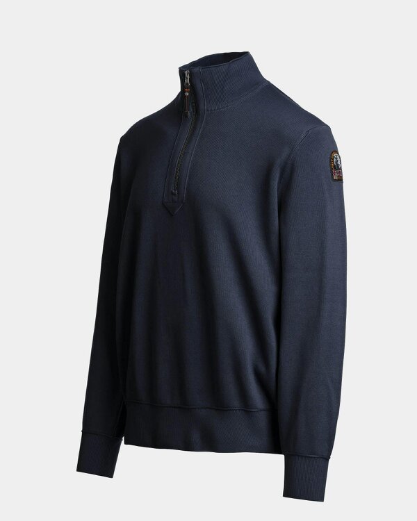 Parajumpers Basic Scoe Mens Quarter Zip Jumper - Blue Navy 316